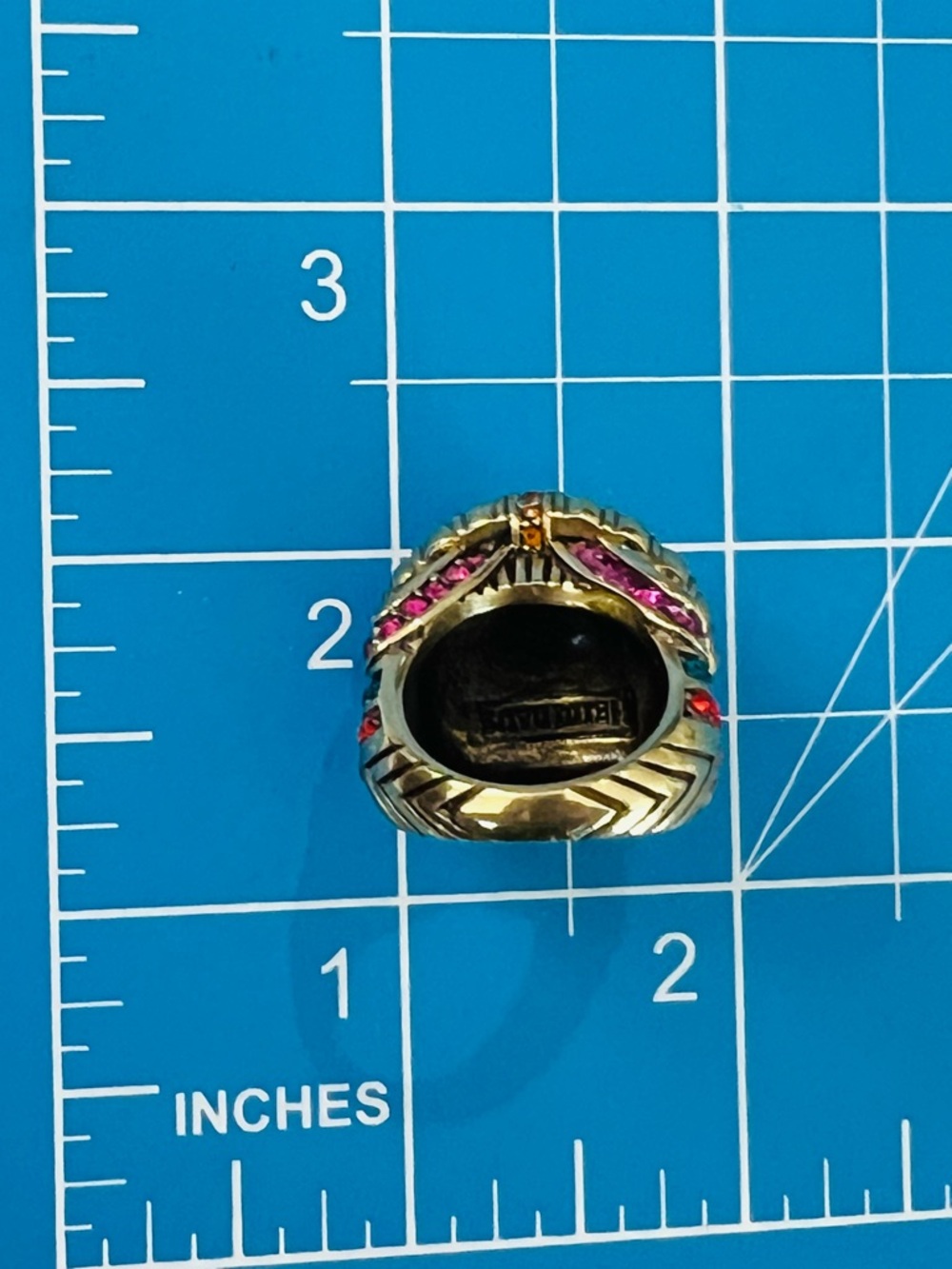 Heidi Daus SIZE 8 Statement Ring 🆕 “Guilty Pleasure” in black ring box - Picture 10 of 10